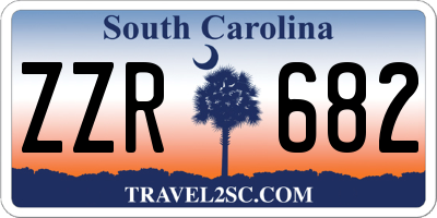 SC license plate ZZR682