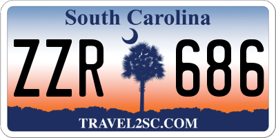 SC license plate ZZR686