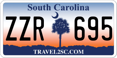 SC license plate ZZR695