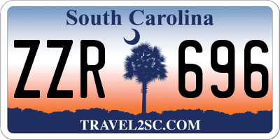 SC license plate ZZR696