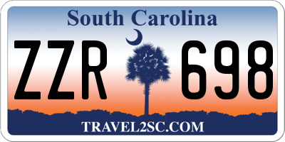 SC license plate ZZR698