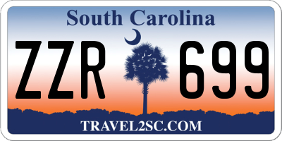 SC license plate ZZR699