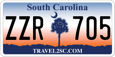 SC license plate ZZR705