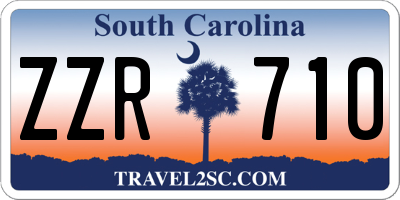 SC license plate ZZR710