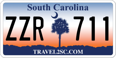 SC license plate ZZR711