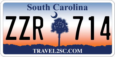 SC license plate ZZR714