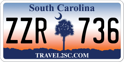 SC license plate ZZR736