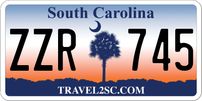 SC license plate ZZR745