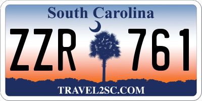 SC license plate ZZR761