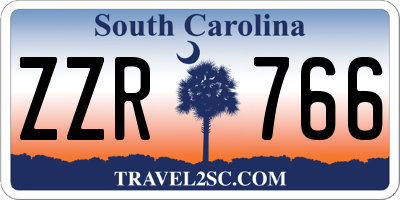 SC license plate ZZR766