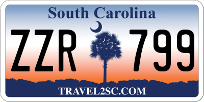 SC license plate ZZR799