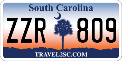 SC license plate ZZR809