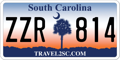 SC license plate ZZR814