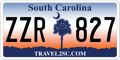SC license plate ZZR827