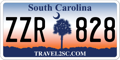 SC license plate ZZR828