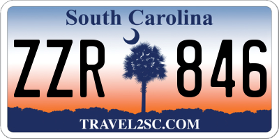 SC license plate ZZR846