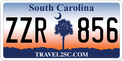 SC license plate ZZR856