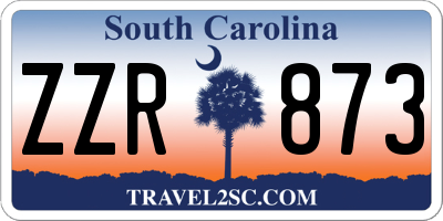 SC license plate ZZR873