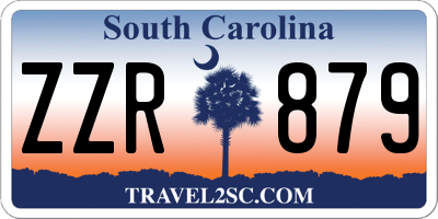 SC license plate ZZR879