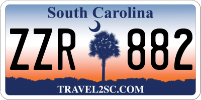 SC license plate ZZR882