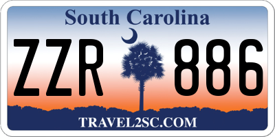SC license plate ZZR886