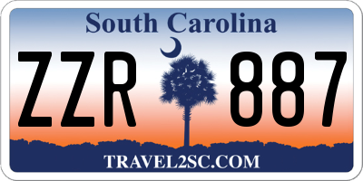 SC license plate ZZR887