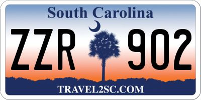 SC license plate ZZR902
