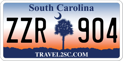 SC license plate ZZR904