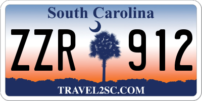 SC license plate ZZR912