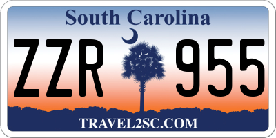 SC license plate ZZR955