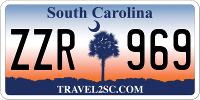 SC license plate ZZR969