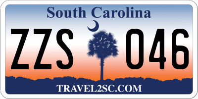 SC license plate ZZS046
