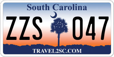 SC license plate ZZS047