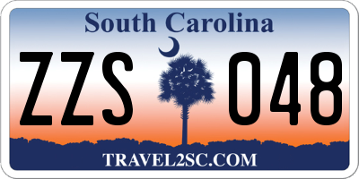 SC license plate ZZS048