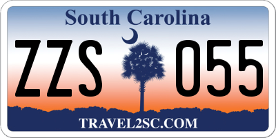 SC license plate ZZS055