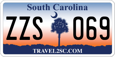 SC license plate ZZS069
