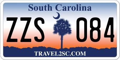 SC license plate ZZS084