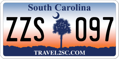 SC license plate ZZS097