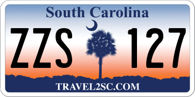 SC license plate ZZS127