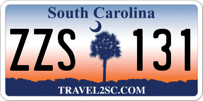 SC license plate ZZS131