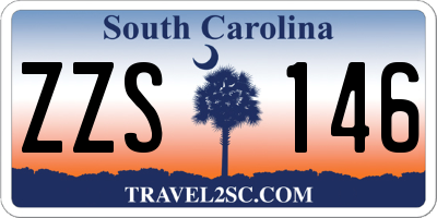 SC license plate ZZS146