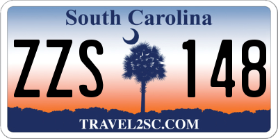 SC license plate ZZS148