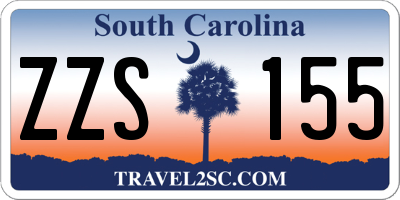 SC license plate ZZS155