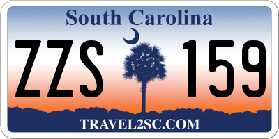 SC license plate ZZS159