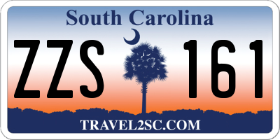 SC license plate ZZS161