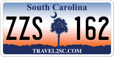 SC license plate ZZS162