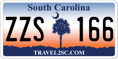 SC license plate ZZS166