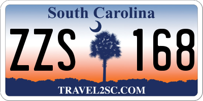 SC license plate ZZS168