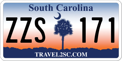 SC license plate ZZS171