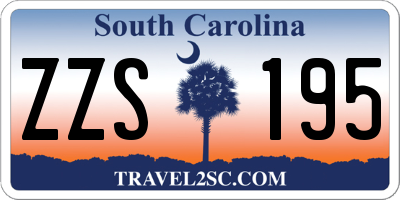 SC license plate ZZS195